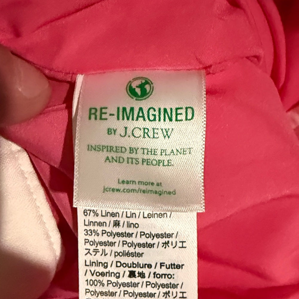 J. Crew Kate Vibrant Pink Straight Leg Pants - Picture 5 of 7